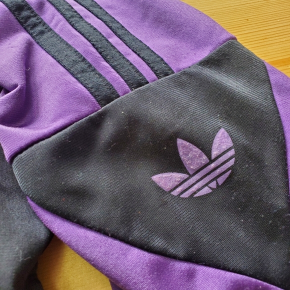 Vintage adidas Women's Purple and Pink Jacket - Picture 2 of 6